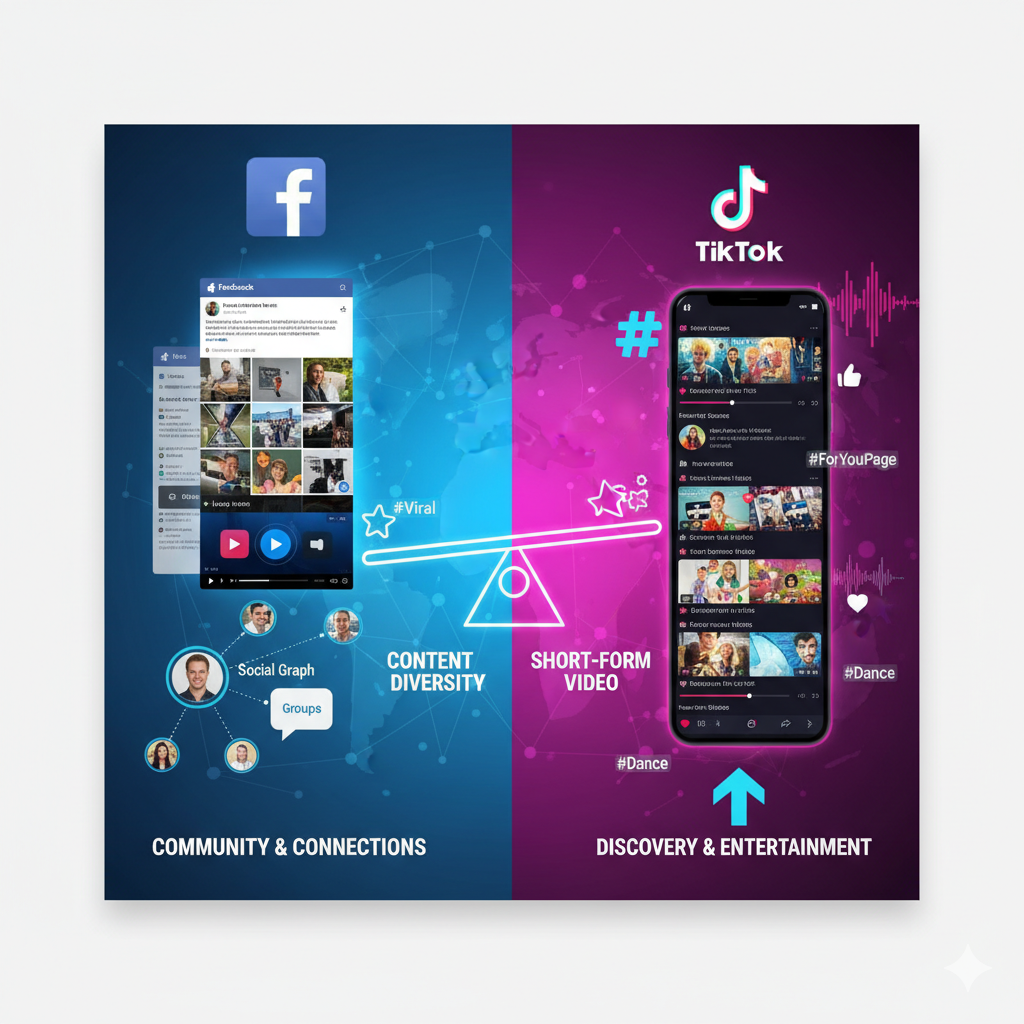 Tiktok vs facebook